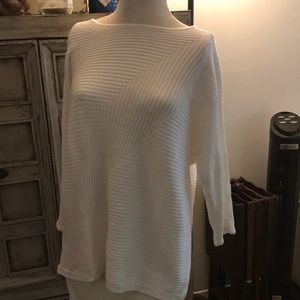 Chico’s 3/4 Sleeve White Top